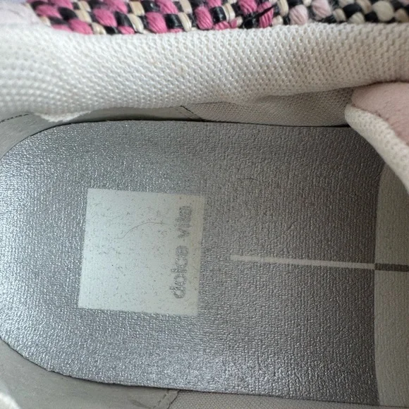 Dolce Vita Pink and Cream Casual Sneakers - Picture 3 of 4